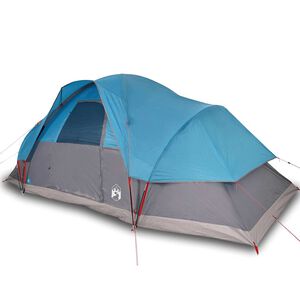 vidaXL Kuppeltelt for camping 9 personer bl&aring; vanntett