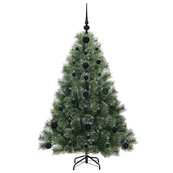 vidaXL Kunstig juletre med 150 LED med stativ gr&oslash;nn 120 cm PE og PVC
