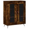 vidaXL Highboard r&oslash;kt eik 69,5x34x180 cm konstruert tre