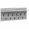 vidaXL Vegghengt kleshenger Gr&aring; Sonoma 100 x 40 x 12 cm Konstruert tre
