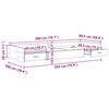 vidaXL Sengestamme med skuff Artisan Eik 100 x 200 cm Konstruert tre