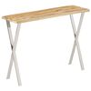 vidaXL Konsollbord med naturlig kant 105x33x76 cm heltre mango