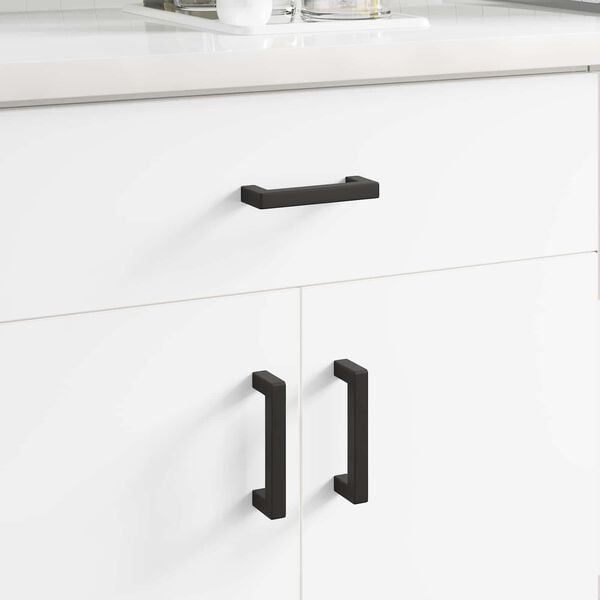 vidaXL M&oslash;belh&aring;ndtak 12 pcs Svart 110 x 12 x 36 mm Jern