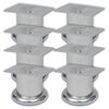 vidaXL Runde sofaben 8 stk krom 60 mm
