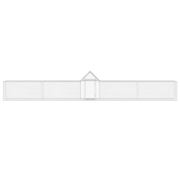 vidaXL H&oslash;nsehus 9x1x1,5 m galvanisert st&aring;l