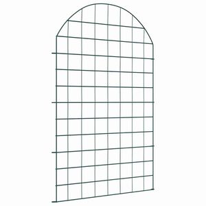 vidaXL Damhegnsett 8 pcs gr&oslash;nn 50 x 80 cm St&aring;l