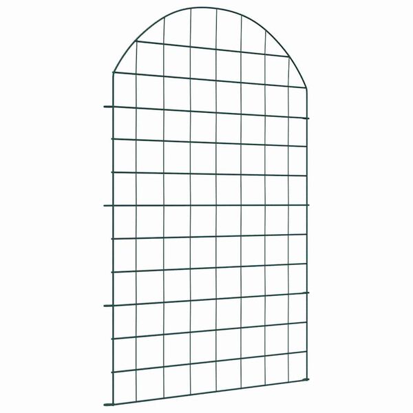 vidaXL Damhegnsett 8 pcs gr&oslash;nn 50 x 80 cm St&aring;l