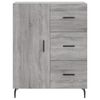 vidaXL Highboard grå sonoma 69,5x34x180 cm konstruert tre