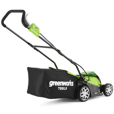 Greenworks Gressklipper med 2x40 V 2 Ah batteri G40LM35 2501907UC