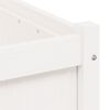 vidaXL Plantekasser 2 stk hvit heltre furu
