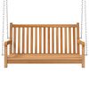 vidaXL Hengebenk heltre teak 114x60x64 cm