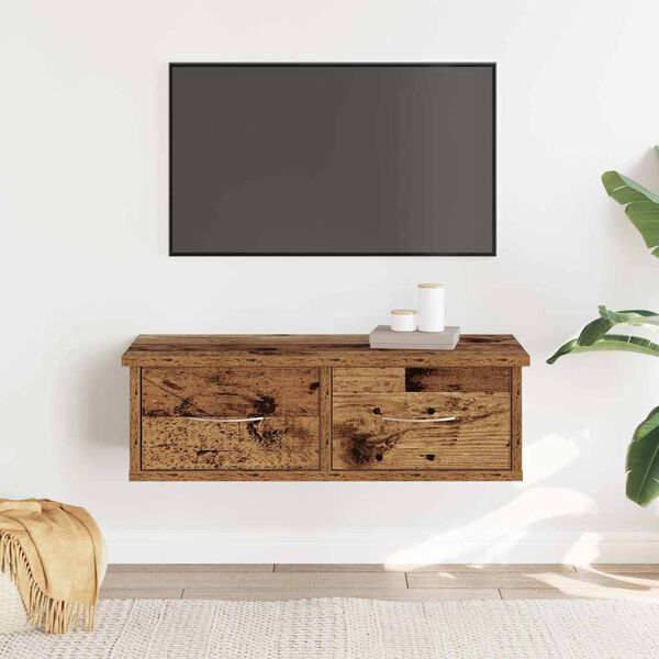 vidaXL Veggskap gammelt tre 60x26x18,5 cm konstruert tre