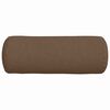 vidaXL Bolster puter 2 pcs Brun Ø 25 x 70 cm stoff