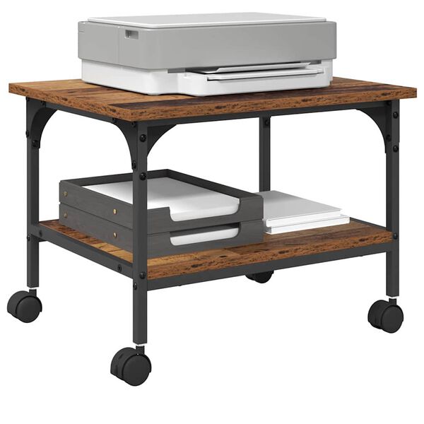 vidaXL Skiverstativ Gamle tre 50 x 40 x 38 cm Konstruert tre