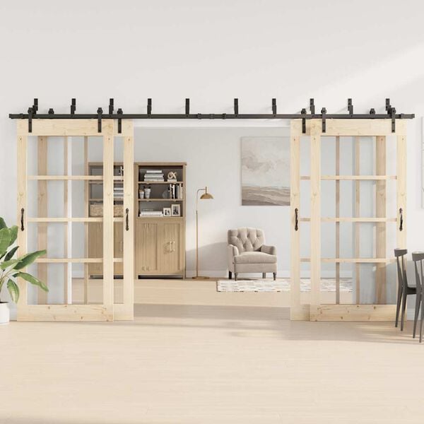 vidaXL Utstyr for skyved&oslash;r 427 cm st&aring;l svart