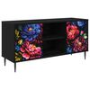 vidaXL TV-skap KIEL 102 x 33 x 51 cm Svart eik Konstruert tre