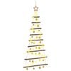vidaXL Hengende juletre med julekuler 120 cm 50 LED-lys Varmhvit