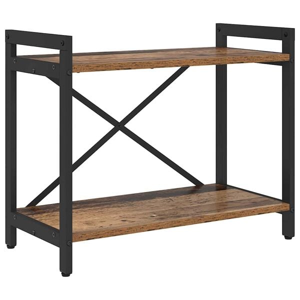 vidaXL Bokhylle Gammelt tre 60 x 30 x 50 cm Konstruert tre