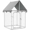 vidaXL Utend&oslash;rs hundeg&aring;rd med tak 100x100x150 cm