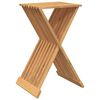 vidaXL Sammenleggbar krakk 40x32,5x70 cm heltre teak