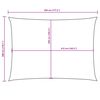 vidaXL Solseil oxfordstoff rektangul&aelig;r 3x4,5 m m&oslash;rkegr&oslash;nn