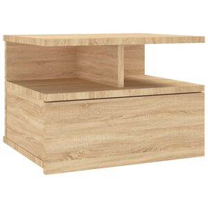 vidaXL Flytende nattbord sonoma eik 40x31x27 cm konstruert tre