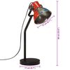 vidaXL Skrivebordslampe 25 W flerfarget 17x17x60 cm E27