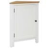 vidaXL Hj&oslash;rneskap 59x45x80 cm heltre eik