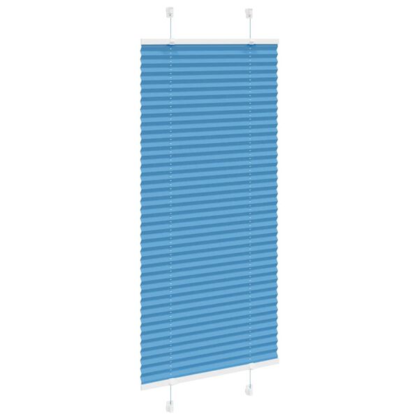 vidaXL Pliss&eacute;gardin Bl&aring; 65x150 cm Stoffbredde 64,4 cm Polyester