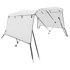 vidaXL B&aring;tkalesje 3-buet med sidevegger 183x(137-152)x137 cm