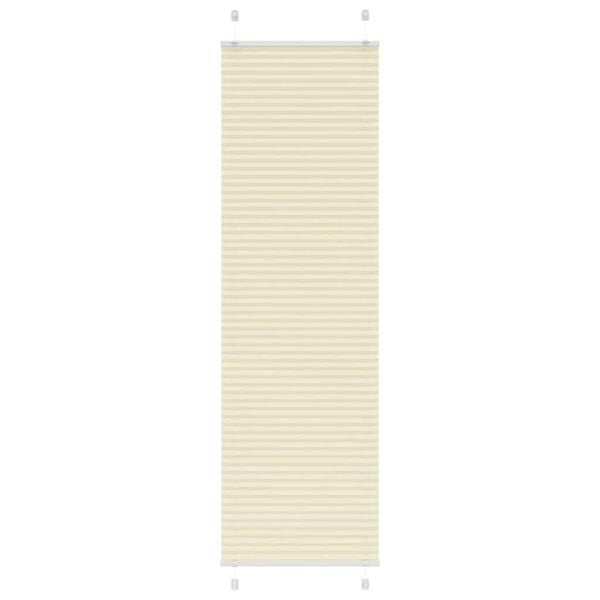 vidaXL pliss&eacute;gardin krem 55x200 cm Stoff Bredde 54,4 cm Polyester