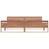 vidaXL Sengeramme heltre teak 200x200 cm