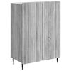 vidaXL Serviesskap Gr&aring; sonoma 66 x 34,5 x 92 cm Konstruert tre
