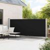 vidaXL Uttrekkbar sidemarkise 600x160 cm svart