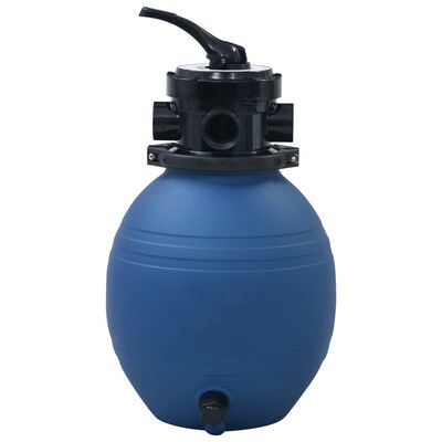 vidaXL Sandfilter for basseng med ventil i 4 stillinger blå 300 mm