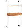 vidaXL Vegghengt skrivebord 90x40x170 cm heltre akasie