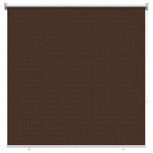 vidaXL Utend&oslash;rs Rullegardin 90% UV-blokk Brun 140 x 140 cm HDPE