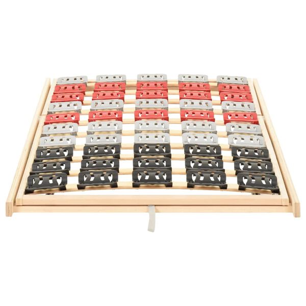 vidaXL Sengebunn med 12 lameller justerbar hode- og fotdel 90x200 cm