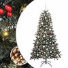 vidaXL Kunstig juletre gr&oslash;nn 180 cm PVC og plast og st&aring;l