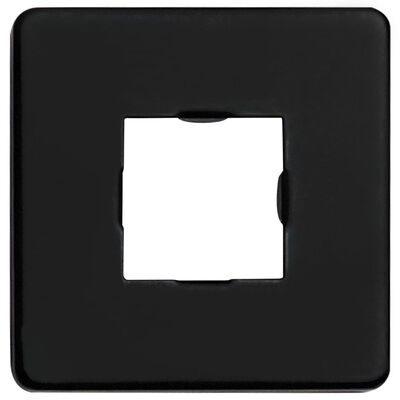 vidaXL Dusjstøttearm firkantet rustfritt stål 201 svart 40 cm
