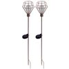 Luxform Soldreven LED-lyspinne for hage Pentagon 2 stk