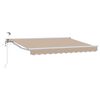 vidaXL Elektrisk Utrekkbar Markise Beige 3,5 x 2,5 m