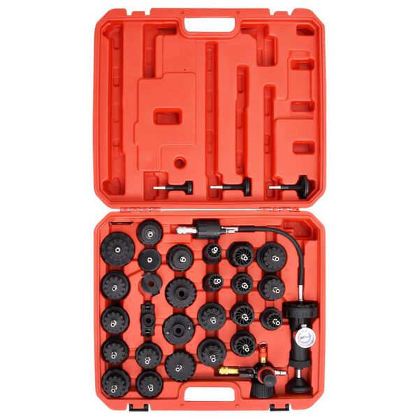 vidaXL Universelt trykkmålersett til bilvanntank 32 deler