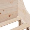 vidaXL Sengeramme uten madrass 90x200 cm heltre furu