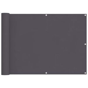 vidaXL Balkongskjerm Oxfordstoff 90x600 cm Antrasitt