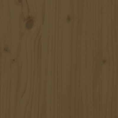 vidaXL Skrivebord honningbrun 110x53x117 cm heltre furu