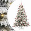 vidaXL Kunstig sammensatt juletre Hvit 180 cm PE og PVC