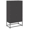 vidaXL Highboard svart 68x39x123 cm stål