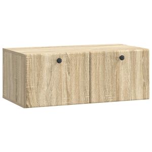 vidaXL Vegghengt TV skap 78,5 x 41 x 30 cm Sonoma eik Konstruert tre