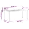 vidaXL Spisebord 2 pcs 180 x 90 x 75 cm Konstruert tre